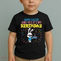 Happy Easter Birthday Bunny Cake Bday Party Toddler T-Shirt thumb 2