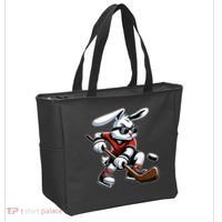 Happy Easter Bunny Playing Hockey Easter Sport Tote Bag thumb 2