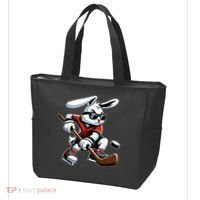 Happy Easter Bunny Playing Hockey Easter Sport Tote Bag thumb 3