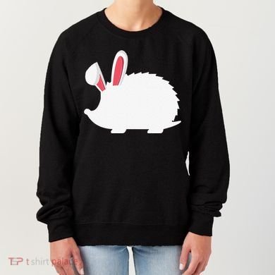 Hedgehog Easter Bunny For Women's Sweatshirt