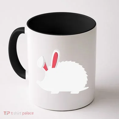 Hedgehog Easter Bunny For Coffee Mug