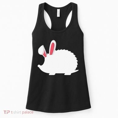Hedgehog Easter Bunny For Women's Tank Top