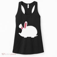 Hedgehog Easter Bunny For Women's Tank Top thumb 0