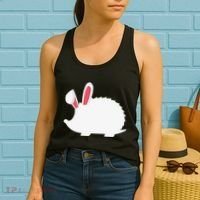 Hedgehog Easter Bunny For Women's Tank Top thumb 2