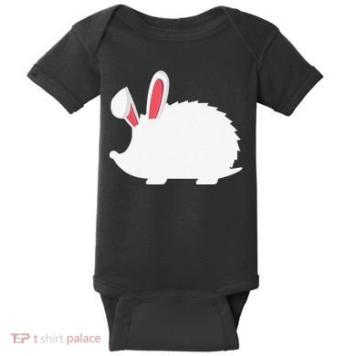 Hedgehog Easter Bunny For Baby Bodysuit