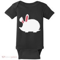 Hedgehog Easter Bunny For Baby Bodysuit thumb 0