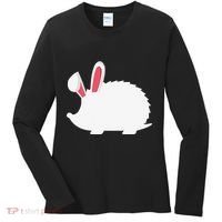 Hedgehog Easter Bunny For Women's Long Sleeve Shirt thumb 0