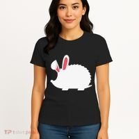 Hedgehog Easter Bunny For Women's T-Shirt thumb 4