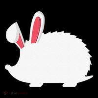 Hedgehog Easter Bunny For Women's T-Shirt thumb 6