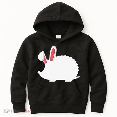 Hedgehog Easter Bunny For Kids Hoodie