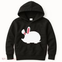 Hedgehog Easter Bunny For Kids Hoodie thumb 0