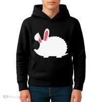 Hedgehog Easter Bunny For Kids Hoodie thumb 4