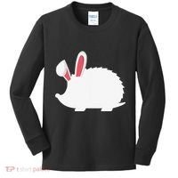Hedgehog Easter Bunny For Kids Long Sleeve Shirt thumb 0