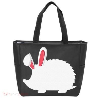 Hedgehog Easter Bunny For Tote Bag