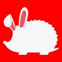 Hedgehog Easter Bunny For Santa Hat thumb 1