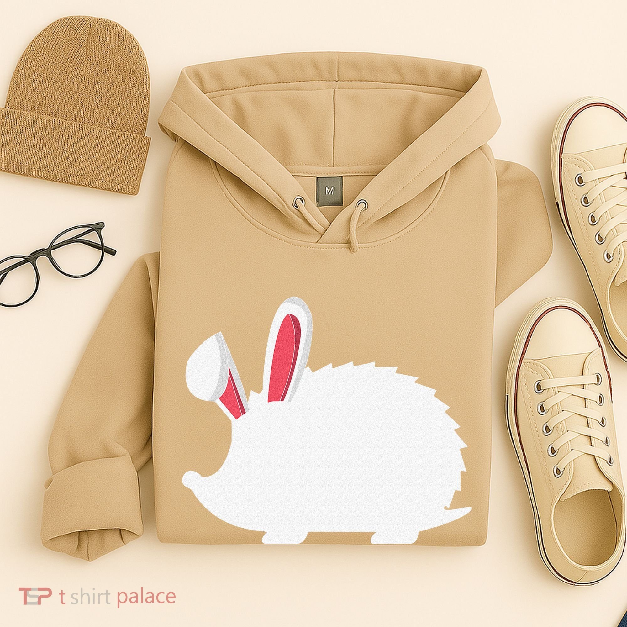 Hedgehog Easter Bunny For Hoodie