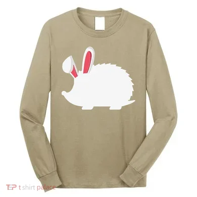 Hedgehog Easter Bunny For Long Sleeve Shirt