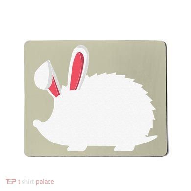 Hedgehog Easter Bunny For Mousepad