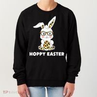 Hoppy Easter Bunny Cute Holiday Women's Sweatshirt thumb 0