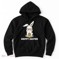 Hoppy Easter Bunny Cute Holiday Hoodie thumb 0