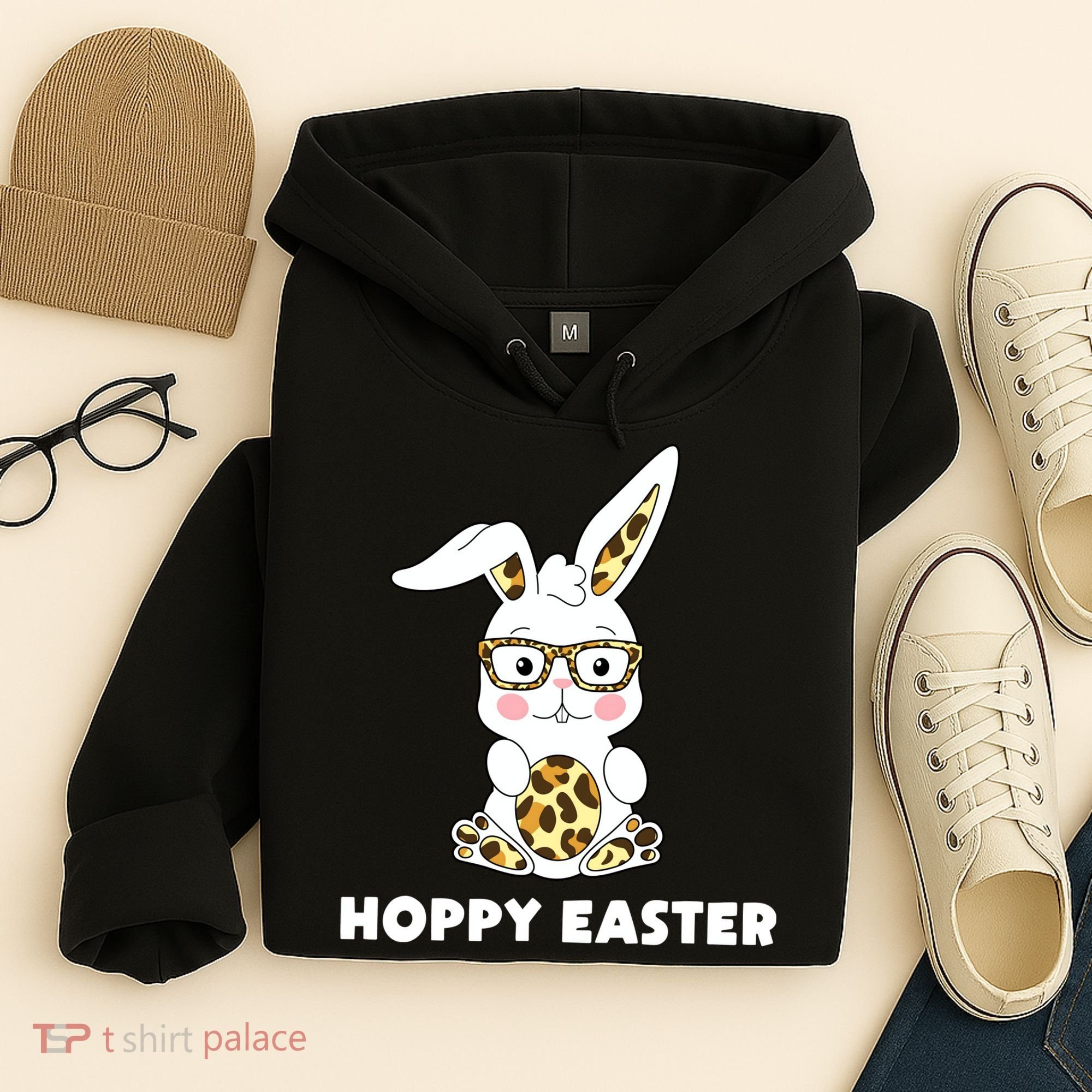 Hoppy Easter Bunny Cute Holiday Hoodie