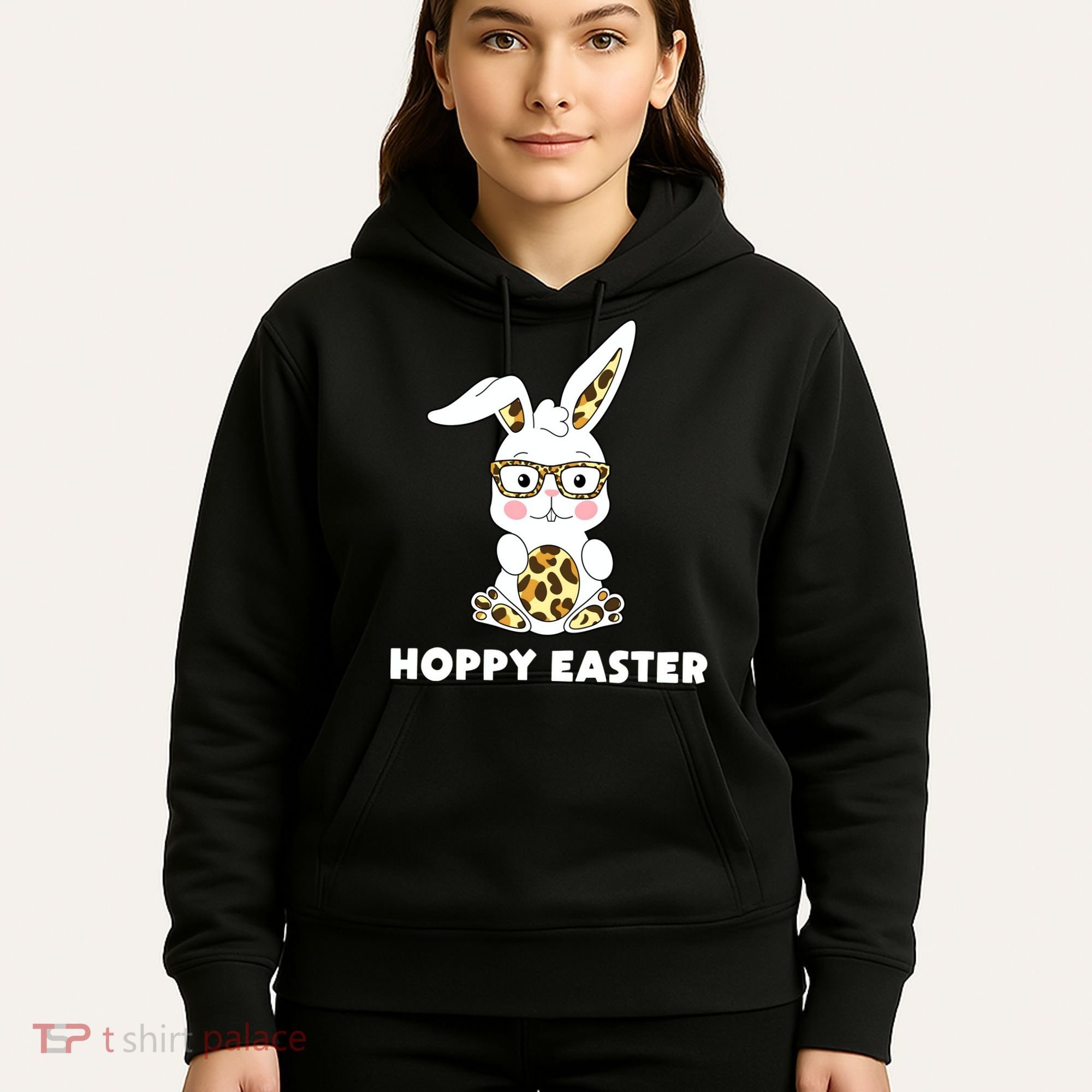 Hoppy Easter Bunny Cute Holiday Hoodie