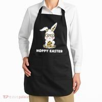 Hoppy Easter Bunny Cute Holiday Apron thumb 2