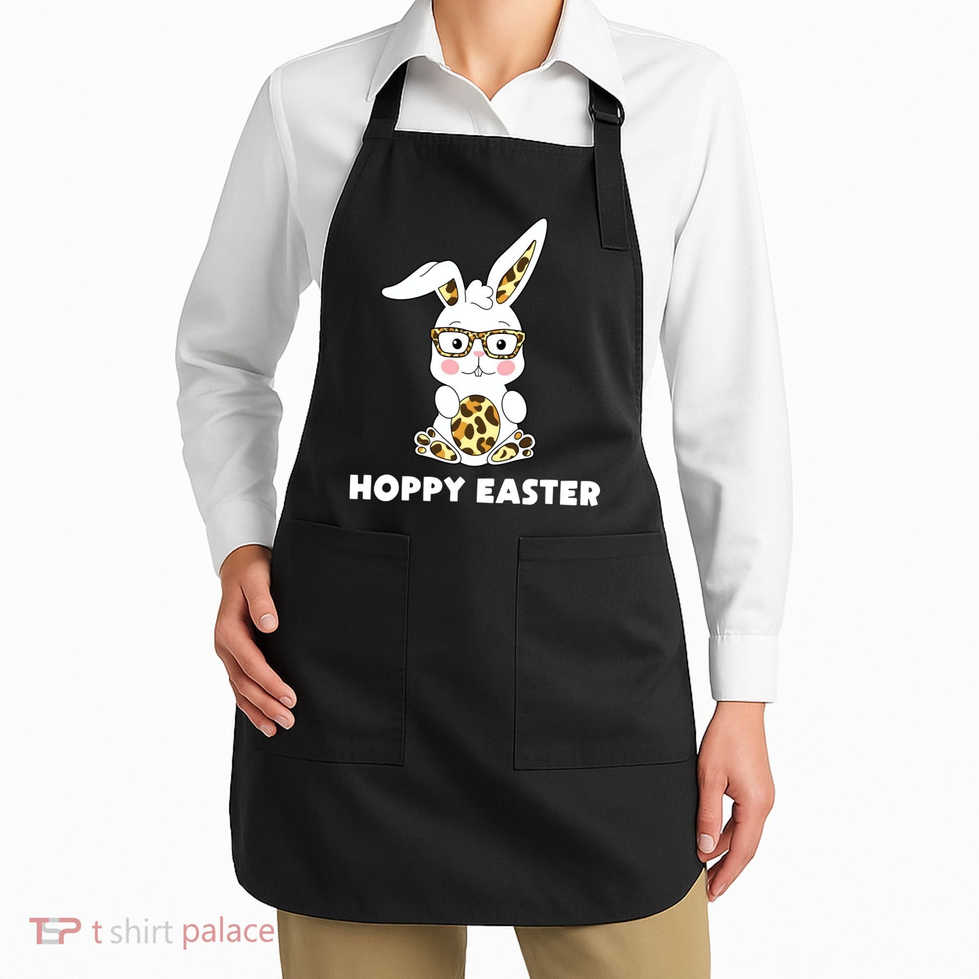 Hoppy Easter Bunny Cute Holiday Apron