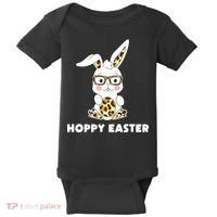 Hoppy Easter Bunny Cute Holiday Baby Bodysuit thumb 0