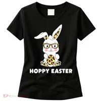 Hoppy Easter Bunny Cute Holiday Women's T-Shirt thumb 0