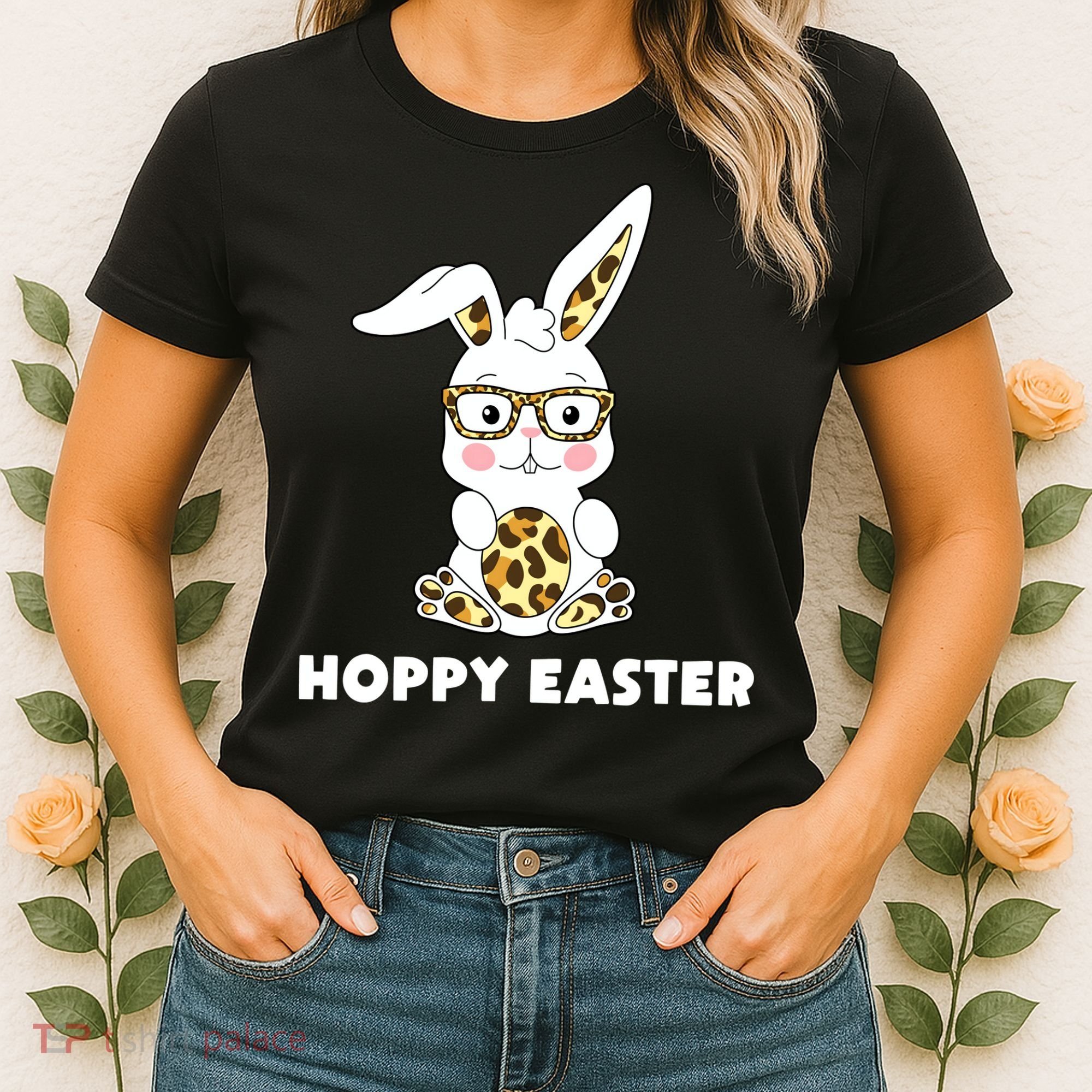 Hoppy Easter Bunny Cute Holiday Women's T-Shirt