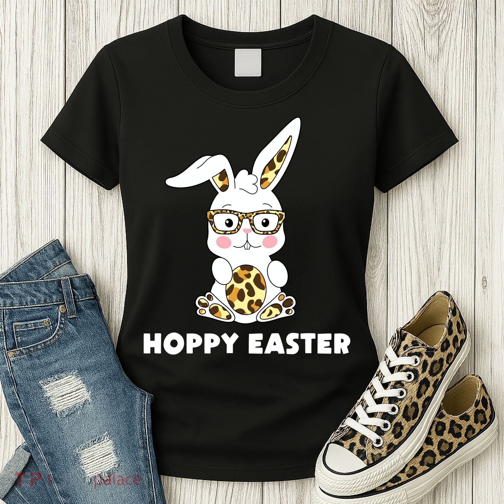 Hoppy Easter Bunny Cute Holiday Women's T-Shirt
