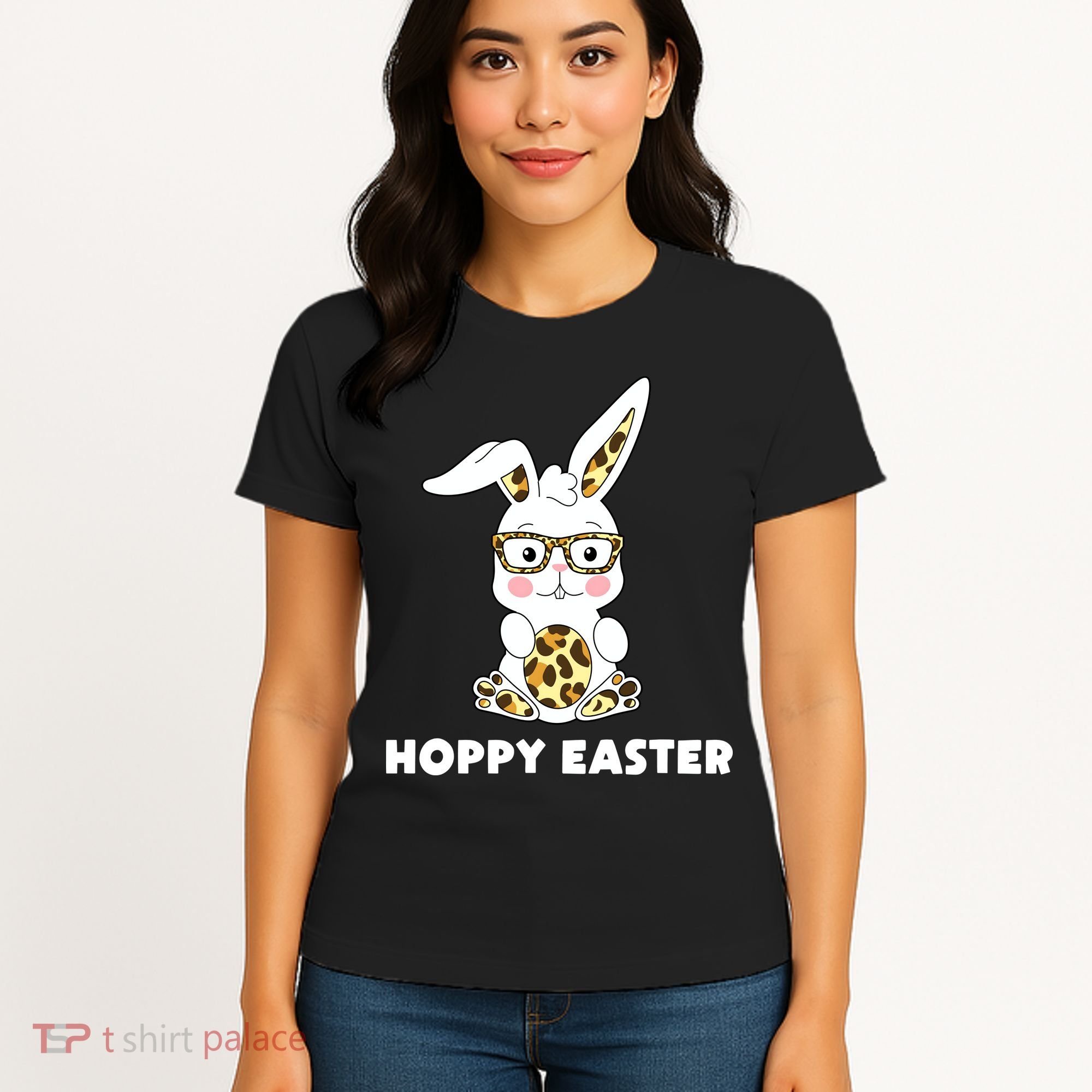 Hoppy Easter Bunny Cute Holiday Women's T-Shirt