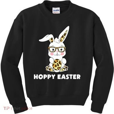 Hoppy Easter Bunny Cute Holiday Kids Sweatshirt