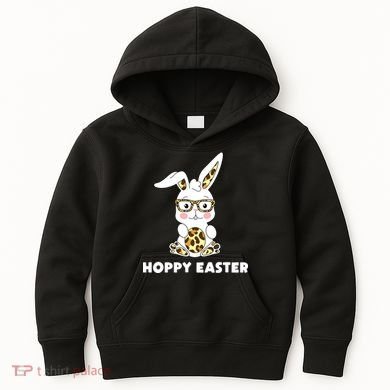 Hoppy Easter Bunny Cute Holiday Kids Hoodie