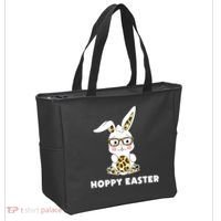 Hoppy Easter Bunny Cute Holiday Tote Bag thumb 2