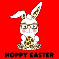 Hoppy Easter Bunny Cute Holiday Santa Hat thumb 1