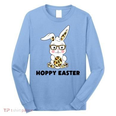 Hoppy Easter Bunny Cute Holiday Long Sleeve Shirt
