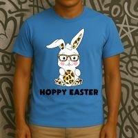 Hoppy Easter Bunny Cute Holiday T-Shirt thumb 3