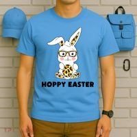 Hoppy Easter Bunny Cute Holiday T-Shirt thumb 5