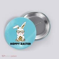 Hoppy Easter Bunny Cute Holiday Button thumb 0