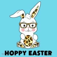 Hoppy Easter Bunny Cute Holiday Kids Long Sleeve Shirt thumb 2