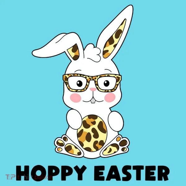 Hoppy Easter Bunny Cute Holiday Kids Long Sleeve Shirt