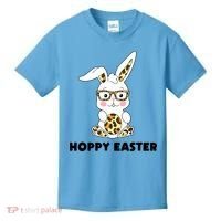 Hoppy Easter Bunny Cute Holiday Kids T-Shirt thumb 0