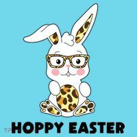 Hoppy Easter Bunny Cute Holiday Kids T-Shirt thumb 4
