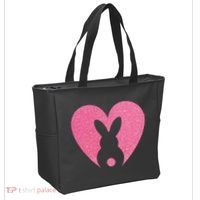 Heart Easter Bunny Tote Bag thumb 2