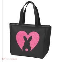 Heart Easter Bunny Tote Bag thumb 3