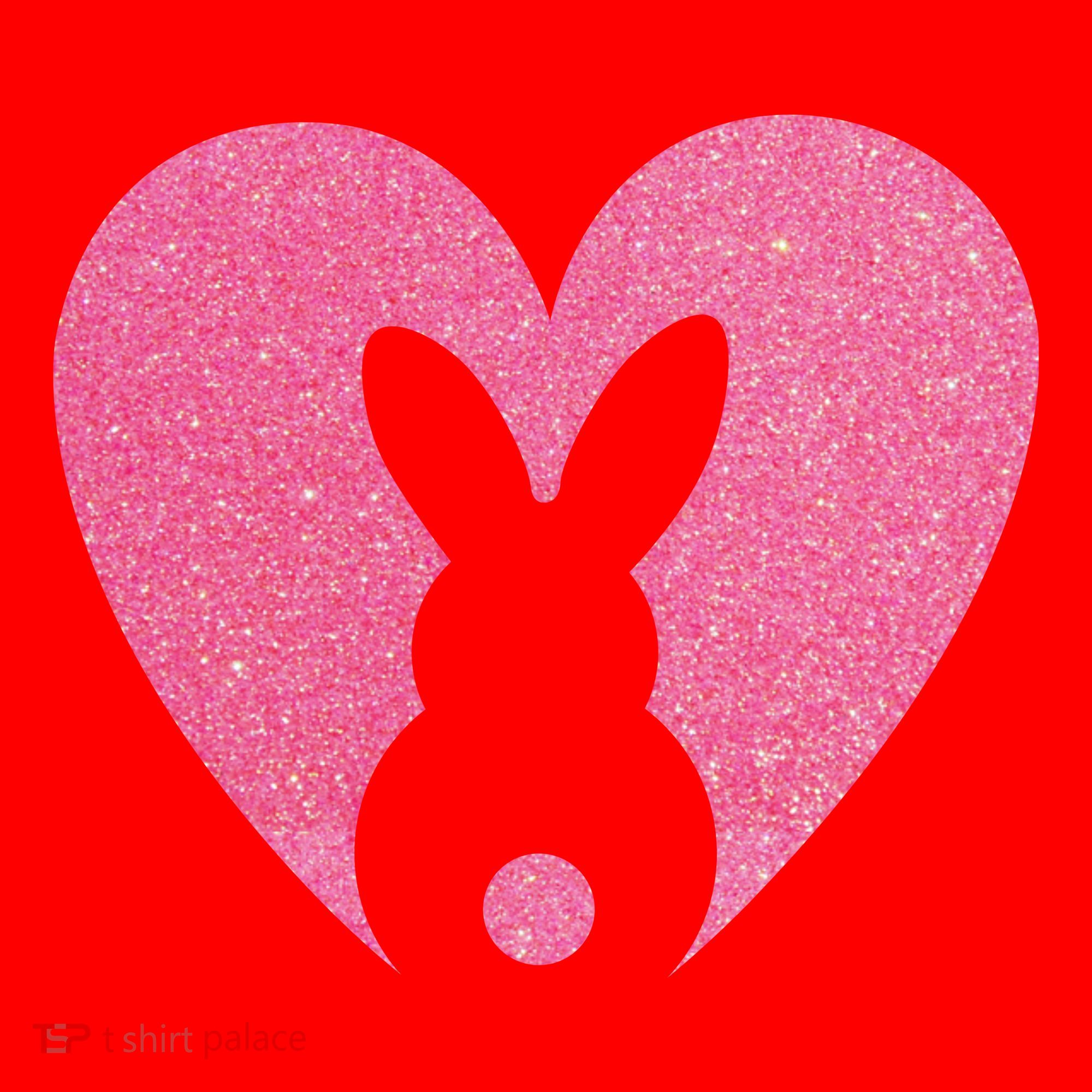 Heart Easter Bunny Santa Hat