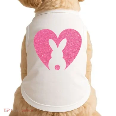 Heart Easter Bunny Doggie Tank
