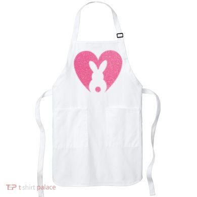 Heart Easter Bunny Apron